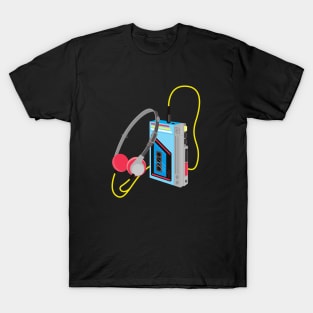 80s Cassette Player vintage retro Walkman T-Shirt